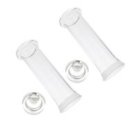 Gadpiparty 2pcs High Borosilicate Chemistry Specimen Bottles Thickened Vials with Cover Heat Resistant Reusable Sample Storage for Laboratory School Research
