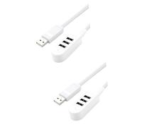 Gadpiparty 2pcs Hub Charger Extension Line Compact Lightweight Design for Fast Data Transmission Usb Hub for Desktop Notebook