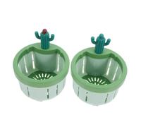 Gadpiparty 2pcs Kitchen Sink Strainer Basket Drain Catcher Green Cactus Drain Plug Filter for Kitchen Sink Stopper Food Waste Filter Suitable for Vegetable Dishwashing