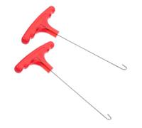 Gadpiparty 2Pcs Metal Doll Repair Hook T-Shaped Puller Tool for Bjd Doll Head Replacement and Body Assembly Extended Strengthened Elastic Stringing Tool
