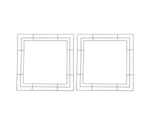 Gadpiparty 2pcs Metal Wire Square Wreath Forms Iron Floral Hoop Frames Garland Craft Frame for DIY Flower Arrangements Christmas Party Supplies