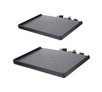 Gadpiparty 2Pcs Microphone Sound Card Trays Durable Clamp Rack Trays for Mic Stand Multifunctional Holder for Sound Card Phone Snacks