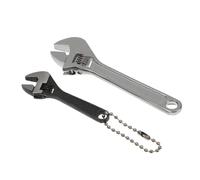 Gadpiparty 2Pcs Mini Adjustable Spanner Lightweight Ratchet Wrenches with Extra Wide Jaw for Reach Fasteners Coated Hand Tools Random Color