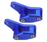 Gadpiparty 2pcs Motorcycle Brake Hose Clamps in Blue Aluminium Alloy with Single Hole Design for Stable Pipe Installation and Easy Mounting in Automotive Environments and Motorcycle Repair