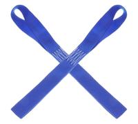 Gadpiparty 2pcs Multipurpose Blue Cloth Tie down Straps for Bikes and Trucks, Wear-resistant Loop Straps 40.5cm X 2.5cm for Outdoor and On-the-go Applications