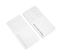 Gadpiparty 2pcs Nail Art Practice Palette Set White Black Gel Mixing Boards with Template Guide Salon Gel Polish Blending Palette for Acrylic Nail Painting