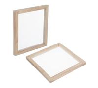 Gadpiparty 2pcs Natural Wooden Paper Making Frame for DIY Craft Projects Use Wood Frames for Crafts Educational Papermaking Mold for Family Art Lessons and Creative Imagination Development