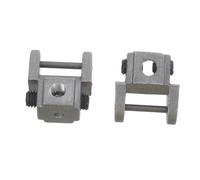 Gadpiparty 2pcs Pin-Less Scroll Saw Blade Holders Metal Upper Lower Clamp Adapter for Stable Cutting and Easy Blade Replacement in Woodworking and DIY Projects
