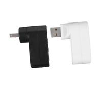 Gadpiparty 2pcs Plastic 3 Ports USB 2.0 Hub High Speed Data Transmission USB Splitter Adapter Efficient and Stable for Mobile Hard Disk Printer