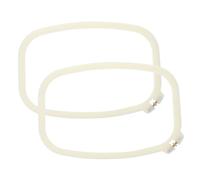 Gadpiparty 2pcs Plastic Embroidery Frames Cross Stitch Hoops DIY Sewing Needlework Tool Lightweight Durable Craft Rings for Wall Decor