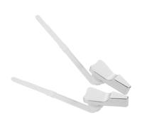 Gadpiparty 2pcs Plastic Toilet Flush Lever Replacement Side Mount Design for Toilet Tank, Easy Installation and Strong Compatibility, Suitable for Home and Hotel Bathrooms