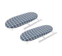 Gadpiparty 2pcs Portable Folding Ironing Board with Stable Steel Tube Frame and Cloth Surface, Convenient Ironing Clothes Stool for Use on The Bed Or in The Living Room