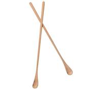 Gadpiparty 2pcs Portable Reptile Feeding Spoons with Long Handles Rose Gold Lizard Food Scoops for Pet Food Serving and Nutrient Mixing