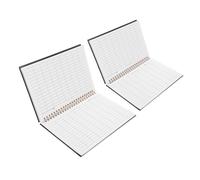 Gadpiparty 2pcs PP Cover Accounting Record Book with Page Layout for Efficient Expense Tracking and Financial Management