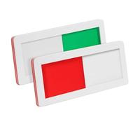 Gadpiparty 2Pcs Practical Vacant Occupied Slider Door Sign White Privacy Meeting Room Indicator for Offices Bathrooms Conference Rooms Design