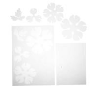 Gadpiparty 2pcs Precut Heat Shrink Sheets Transparent Floral Peony Design Durable Shrinkable Plastic for Hairpin Accessories DIY Crafts