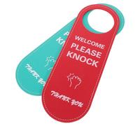 Gadpiparty 2pcs Pu Door Sign: Privacy Office Not Disturb/knock Doorplate for Hotels Conference Rooms Personal Workspace - to Reduce Interruption
