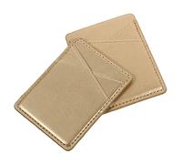 Gadpiparty 2pcs Pu Leather Phone Back Card Holder Credit Card Wallet for Mobile Cases Stick Adhesive Design Compatible Various Phone Models