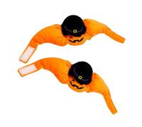 Gadpiparty 2pcs Pumpkin Pet Hat Lightweight Polyester Cozy Dog Cat Headwear for Halloween Party Birthday Festive Events Comfortable Puppy Accessory