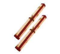 Gadpiparty 2pcs Retro Brush Bag Bamboo Paint Brush Holder Case Pen Case Art Supplies Storage Tidy Organizer for Artists