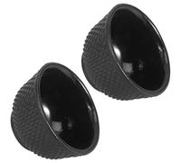 Gadpiparty 2pcs Retro Style Asian Cast Iron Teacups 35ml Handleless Small Kung Fu Tea Bowls Sturdy Black Cups for Daily Tea Drinking and Festive Gatherings
