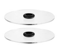 Gadpiparty 2pcs round Acrylic Smoke Infuser Lids for Cocktail Drinks, Creative Cocktail Presentation and Aroma Preservation, for Home Bar and Holiday Gatherings