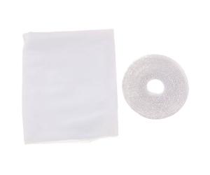 Gadpiparty 2pcs Self-Adhesive Window Screen Mesh Netting Curtains with Tiny Hole Polyester Material for Home and Office Use, Removable and Washable Mesh Screen