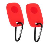 Gadpiparty 2pcs Silicone Case for Tile Pro 2022 Tracker Flexible Anti-Scratch Cover with Keychain Hook Lightweight Protective Sleeve for Smart Compatible with Tile Devices