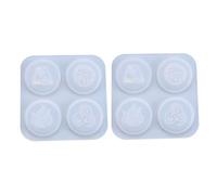 Gadpiparty 2pcs Silicone DIY Mold for Epoxy Resin Pendant Casting Reusable Religious Symbol Moulds with Translucent Non-Stick Surface Easy Demolding for Jewelry Making and Craft