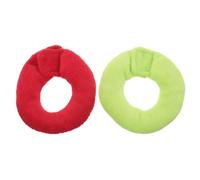 Gadpiparty 2pcs Small Elizabethan Collared Pet Red and Green Collars for Parrot Bird Guinea Pig Hamster Recovery Collar for Surgery Lick Bite for Lovebird