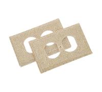 Gadpiparty 2pcs Sparkle Bling Crystal Rhinestone Electric Socket Covers Wall Plate Outlet Cover Decorative Golden Light Switch Faceplate for Home Decor