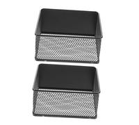 Gadpiparty 2pcs Spice Rack Magnetic Fridge Shelves Organisers for Kitchen Hold Spices Black