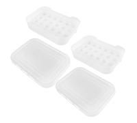 Gadpiparty 2pcs Stackable Egg Holder Lid for Fridge Food Freezer Box Egg Storage Stand for Kitchen Organization for Refrigerator Made of Material