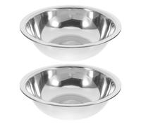 Gadpiparty 2pcs Stainless Steel Foot Soak Bowl Foot Washer Mixing Bowl Sink Basin Collapsible