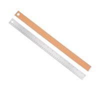 Gadpiparty 2pcs Stainless Steel Measuring Rulers with Non-slip Natural Cork Backing Straight Edge for Students Artists Designers Architects and Easy to Clean Drawing Tools