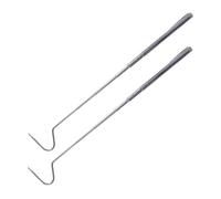 Gadpiparty 2pcs Stainless Steel Telescopic Snake Hook 71cm Retractable Reptile Grabbing Tool Portable for Outdoor Handling and Catching