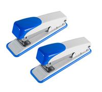 Gadpiparty 2pcs Staplers Office Accessories Medium Size Abs Stainless Steel Binding Decoration for Desktop Modern Simple Elegant Design for Office Desk Random Color