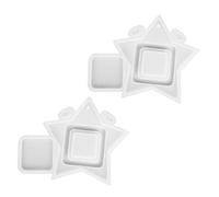 Gadpiparty 2Pcs Star Shape Silicone Mold for DIY Photo Frame Making Durable Epoxy Handcraft Tool for Unique Decor for Special Occasions