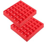 Gadpiparty 2pcs Storage Coin Holder Coin Organizer Multi-Slots Plastic Tray Secure Storage High-Efficiency Delicate Design for Supermarket Cashiers and Collectors