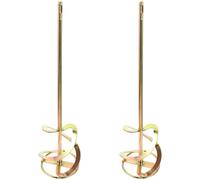Gadpiparty 2pcs Universal Drill Mixer Attachment with 19.1in Spiral Cement Mixing Paddle, 45 Steel Mud Paddle for Drill, Easy Attachment and Removal, for Renovation Projects and Professional