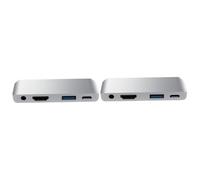 Gadpiparty 2pcs USB C Hub Adapter Usb-c Pd Charging USB Hub Adapter and Headphone Port for Laptop Use