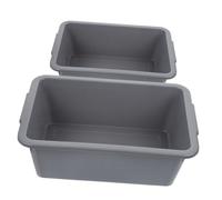 Gadpiparty 2pcs Versatile Rectangular Plastic Storage Bins for Dish Washing Food Service Organization for Indoor Outdoor Use Temperature Resistant Antislip Base