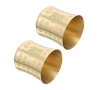 Gadpiparty 2pcs Vintage Brass Kung Fu Teacups Traditional Mugs for Espresso Coffee Sake Asian Matcha Cup Ceremony Decor and Ritual Use