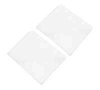 Gadpiparty 2pcs Wall Mount File Organizer A4 Horizontal White Acrylic Brochure Holder for Office Literature Display Magazine Organizer for Retail Flyers