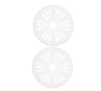 Gadpiparty 2pcs Washing Machine Spin Cap Covers White Plastic Clothes Pressing Pieces 23.5cm Protect Fabric Texture Compatible Most Washing Machine Brands and Models