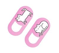Gadpiparty 2pcs Webcam Privacy Cover Slide Anti-peeping Camera Protector for Laptops Tablets Phones Cat Design Easy to Install Webcam Lens Shield for Personal Privacy