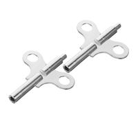 Gadpiparty 2pcs Winding Keys Durable Steel Clock Repairing Tools for All Clocks High Hardness Easy to Use for Professionals and Hobbyists