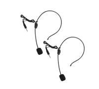 Gadpiparty 2pcs Wired Headset Condenser Microphone Threaded Connector, Earhook Voice Amplifier Mic for Portable Voice Amplifier, Suitable for Public Speaking and Outdoor Use