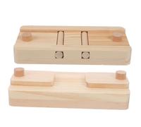 Gadpiparty 2pcs Wooden Interactive Foraging for Small Pets Hamster Food Discovering Feeder Puzzle Treat Storage Tray for Rabbits Guinea Pigs Chinchillas Enrichment Play