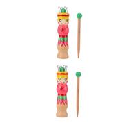 Gadpiparty 2pcs Wooden Knitting Machine with Needle for DIY Doll Craft Suitable for Wool Cotton Silk Yarn Beginner Friendly Spool Knitter for Making Bracelets Necklaces Doll Clothes and